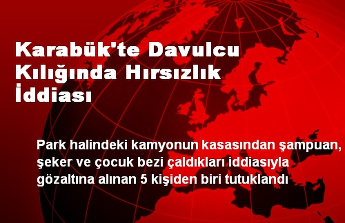 Karabük\'te Davulcu Kılığında Hırsızlık İddiası