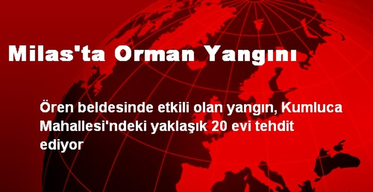 Milas\'ta Orman Yangını