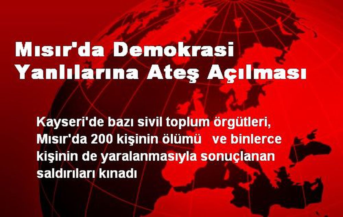 Mısır\'da Demokrasi Yanlılarına Ateş Açılması