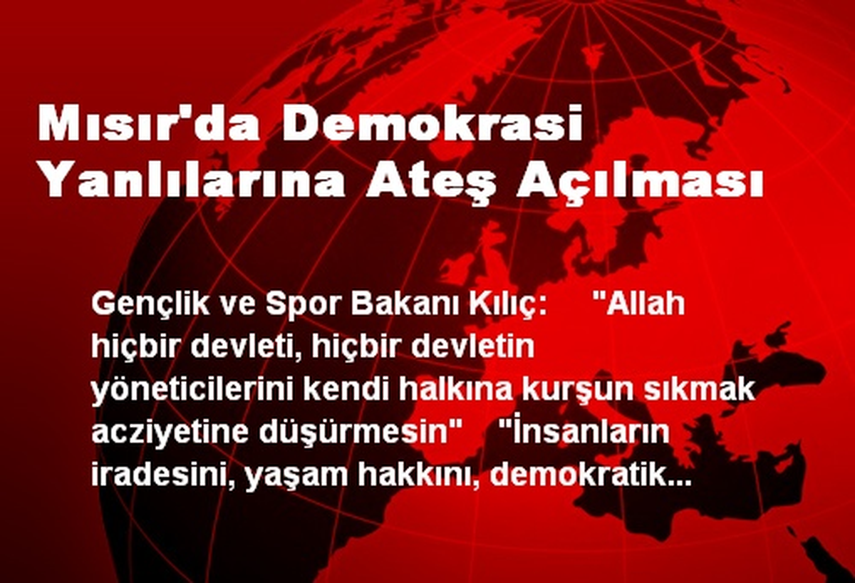 Mısır\'da Demokrasi Yanlılarına Ateş Açılması