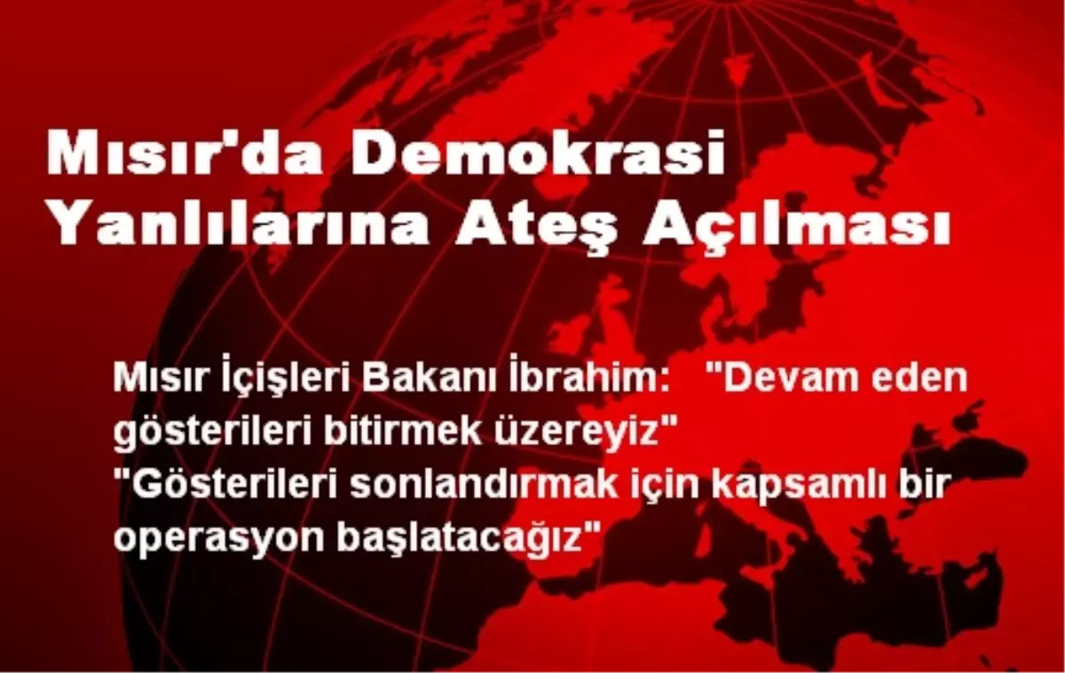 Mısır\'da Demokrasi Yanlılarına Ateş Açılması