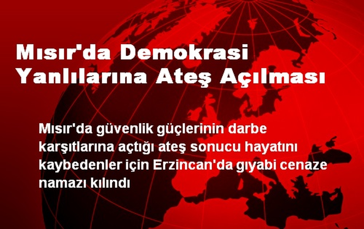 Mısır\'da Demokrasi Yanlılarına Ateş Açılması
