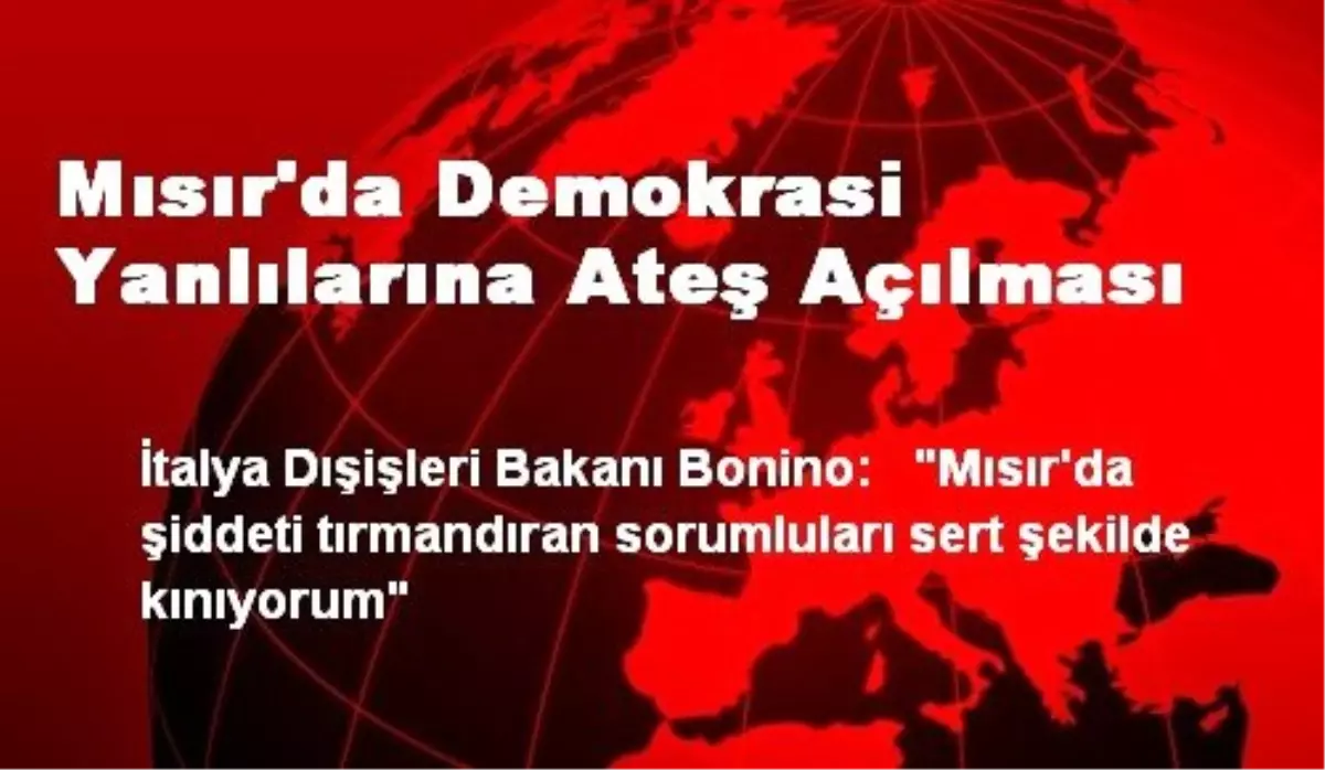 Mısır\'da Demokrasi Yanlılarına Ateş Açılması