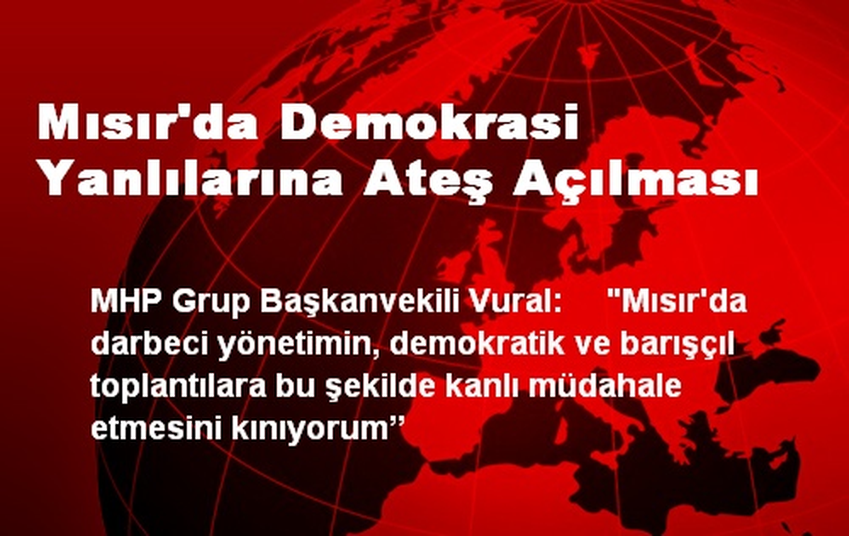 Mısır\'da Demokrasi Yanlılarına Ateş Açılması