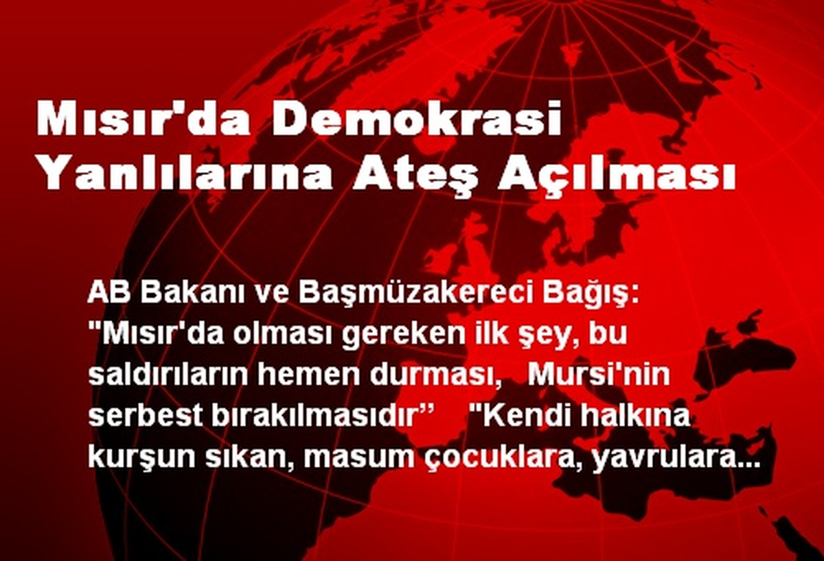 Mısır\'da Demokrasi Yanlılarına Ateş Açılması