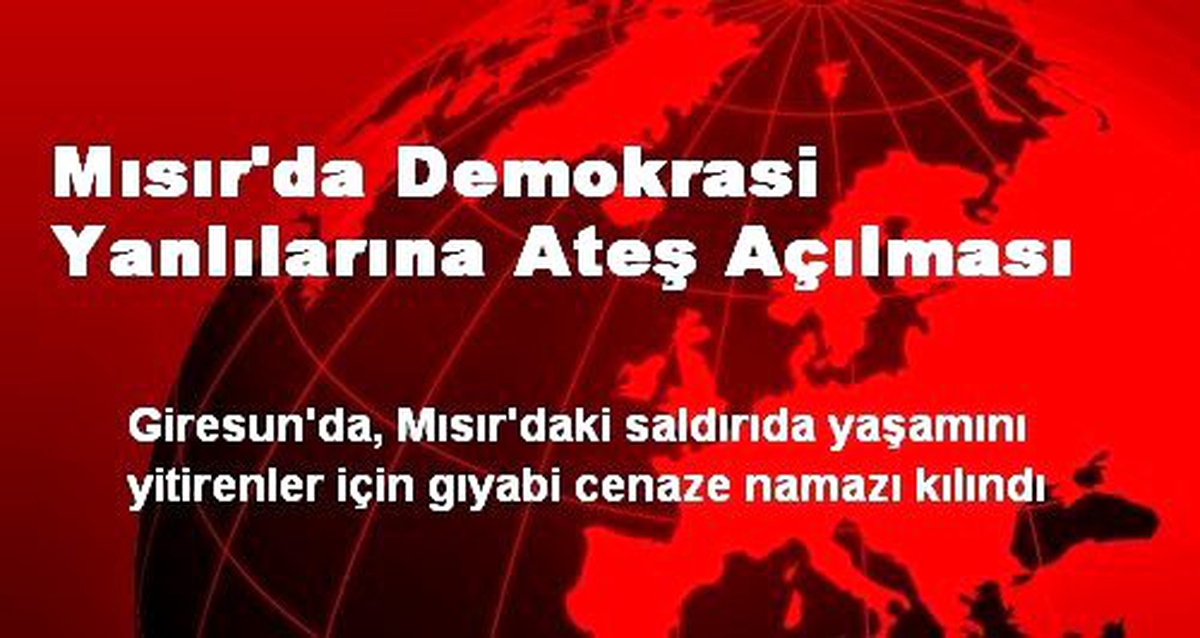 Mısır\'da Demokrasi Yanlılarına Ateş Açılması