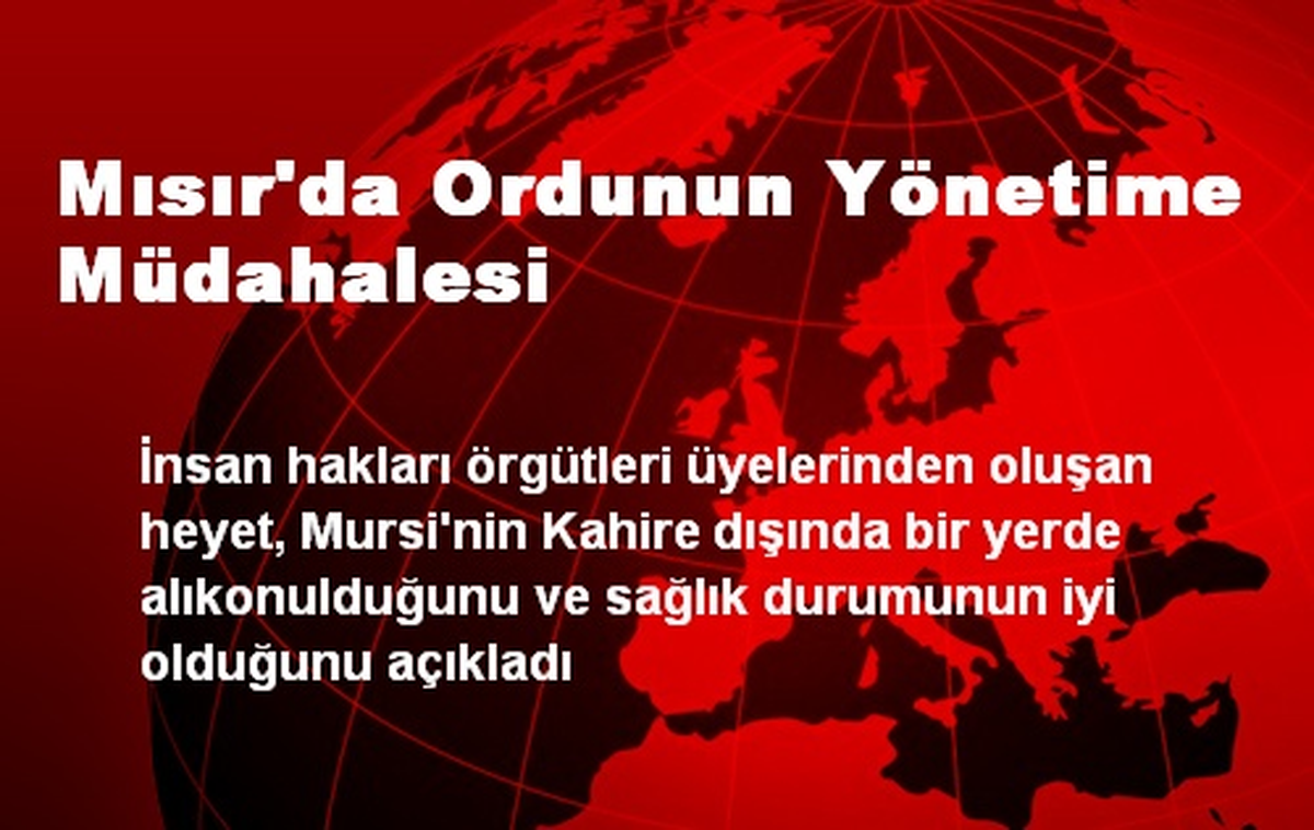 Mısır\'da Ordunun Yönetime Müdahalesi
