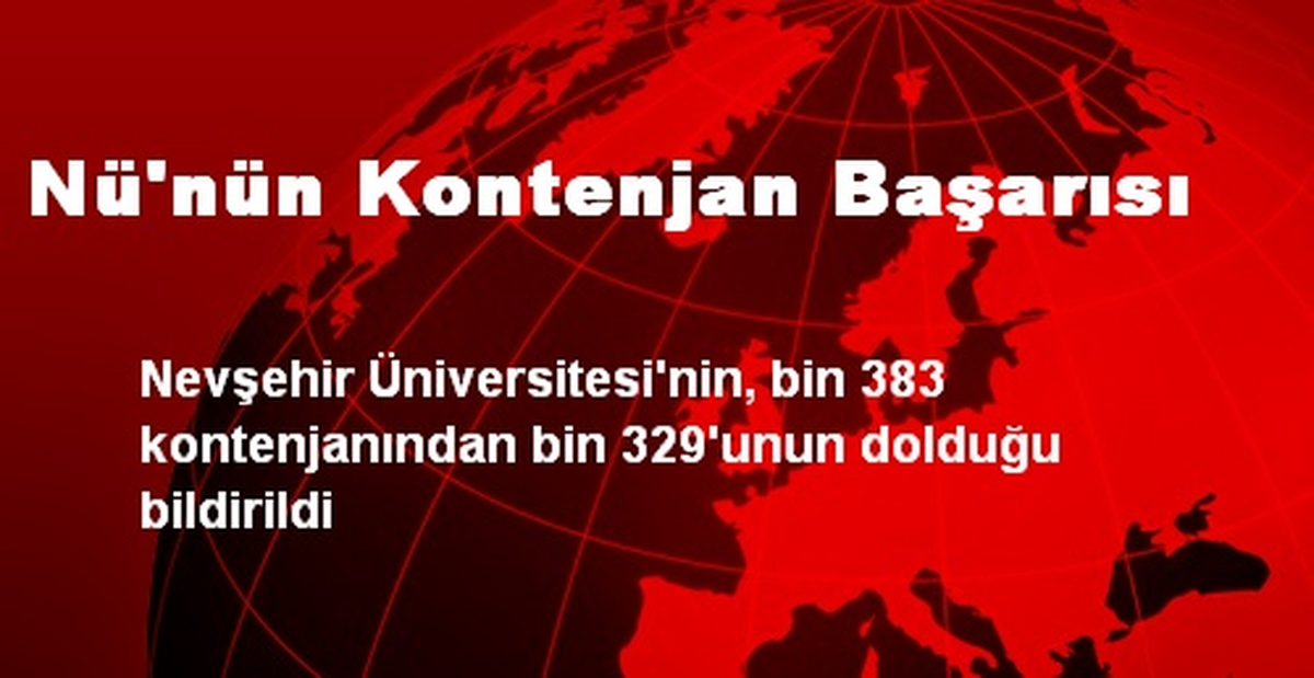 Nü\'nün Kontenjan Başarısı