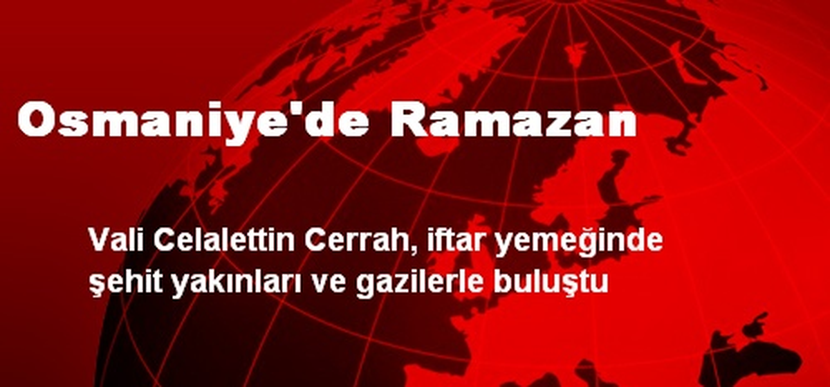 Osmaniye\'de Ramazan