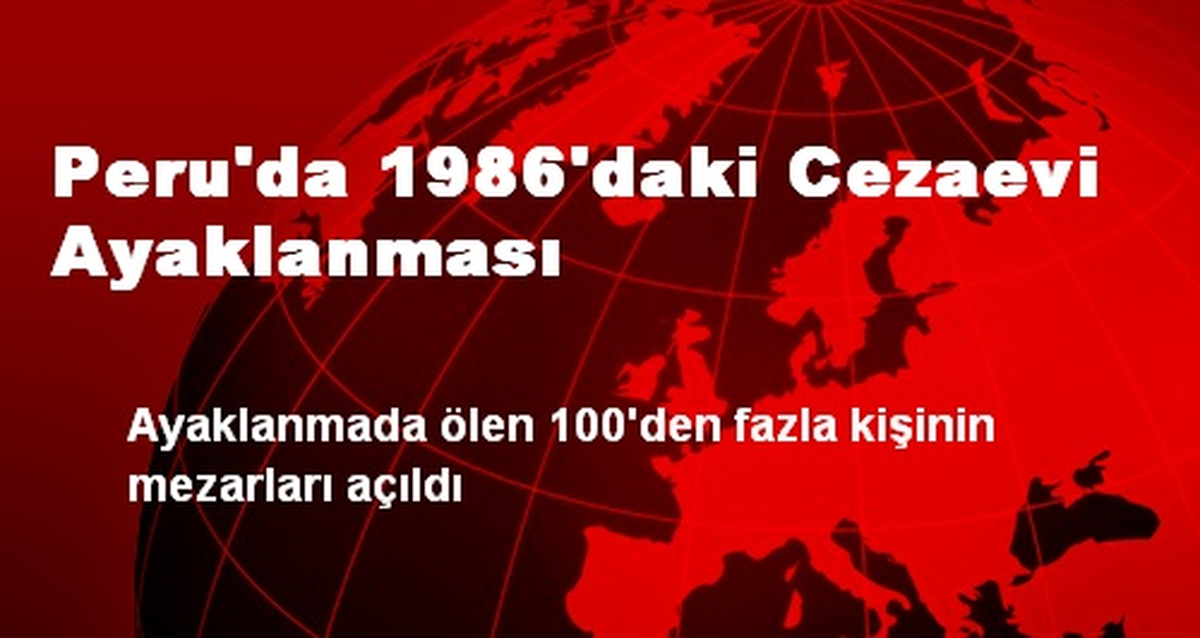 Peru\'da 1986\'daki Cezaevi Ayaklanması
