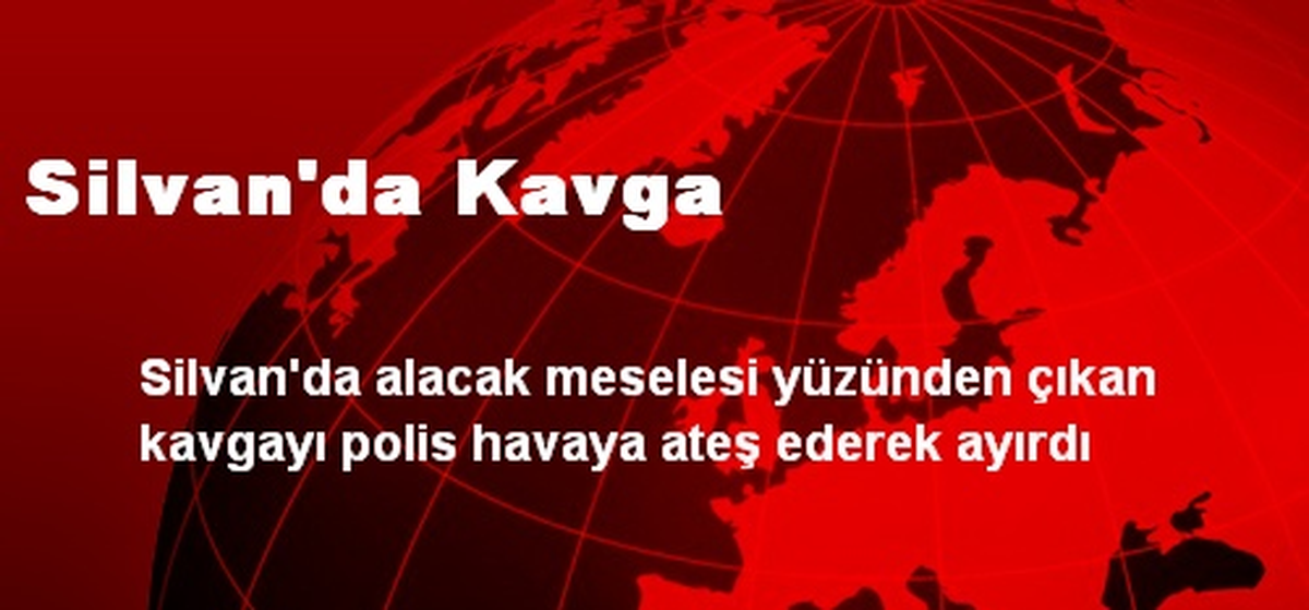 Diyarbakır Silvan\'da Kavga Çıktı