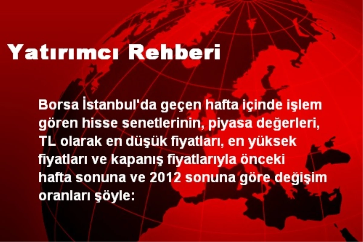 Yatırımcı Rehberi