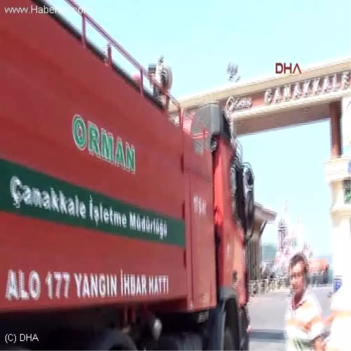 Gelibolu\' da Orman Yangını