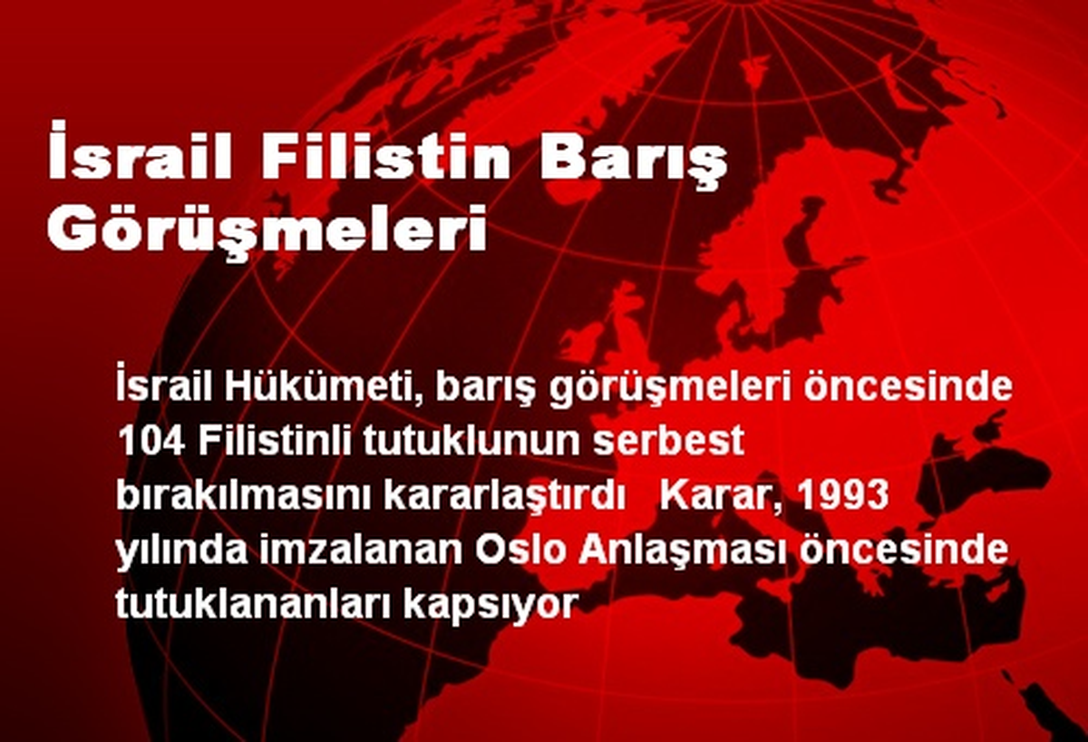 İsrail Filistin Barış Görüşmeleri