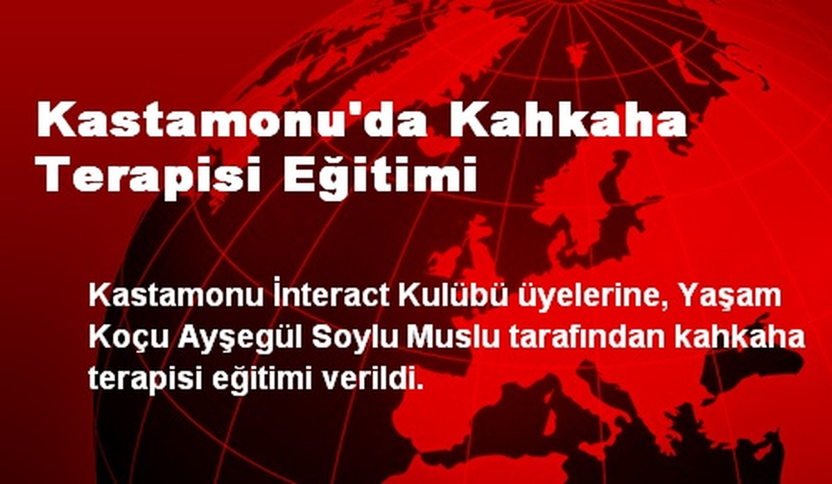Kastamonu\'da Kahkaha Terapisi Eğitimi