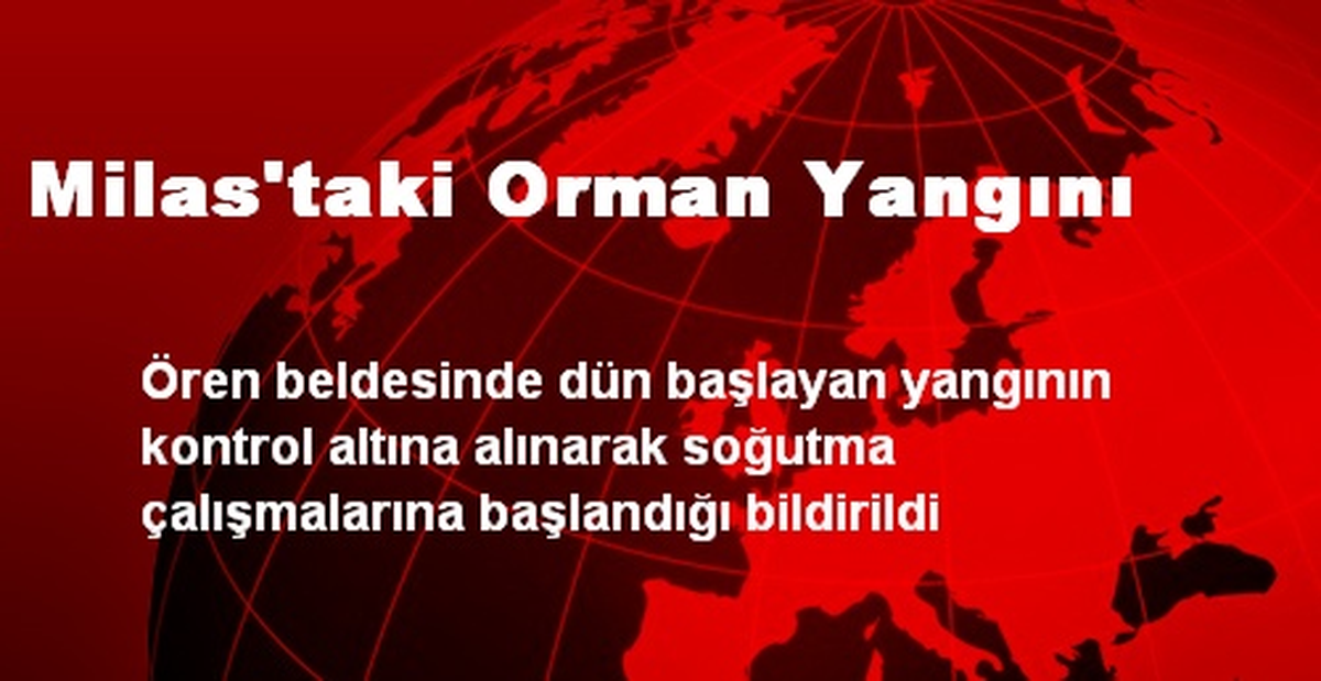 Milas\'taki Orman Yangını