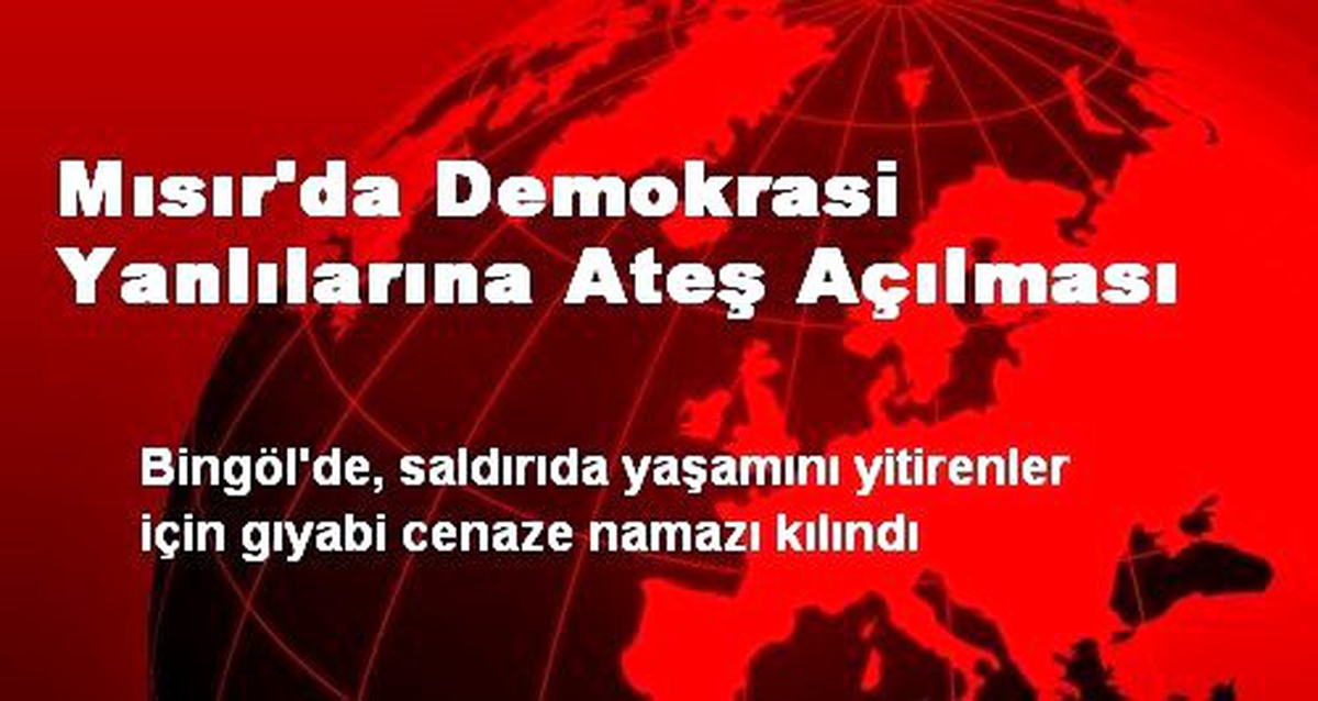 Mısır\'da Demokrasi Yanlılarına Ateş Açılması