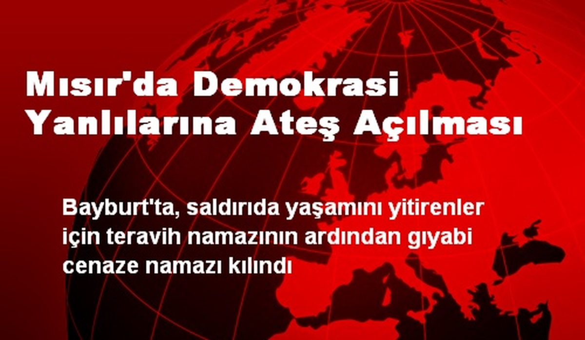 Mısır\'da Demokrasi Yanlılarına Ateş Açılması