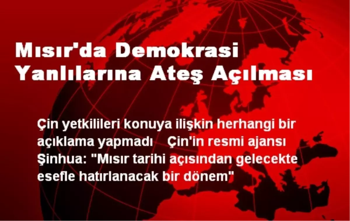 Mısır\'da Demokrasi Yanlılarına Ateş Açılması