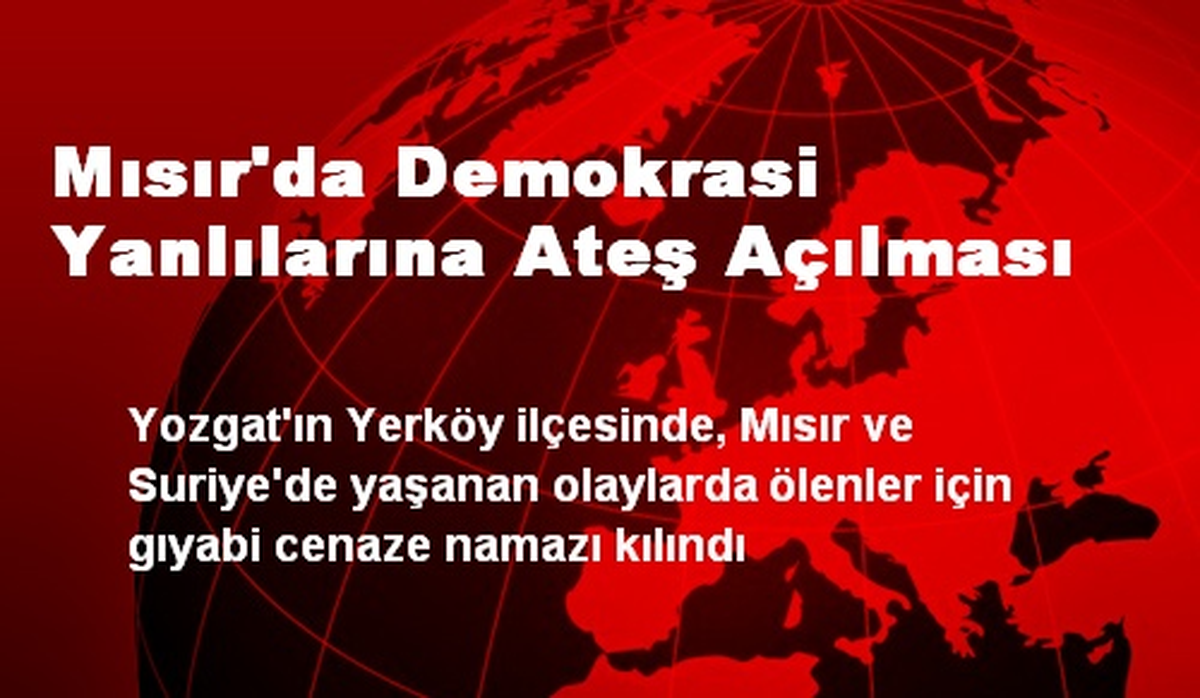 Mısır\'da Demokrasi Yanlılarına Ateş Açılması