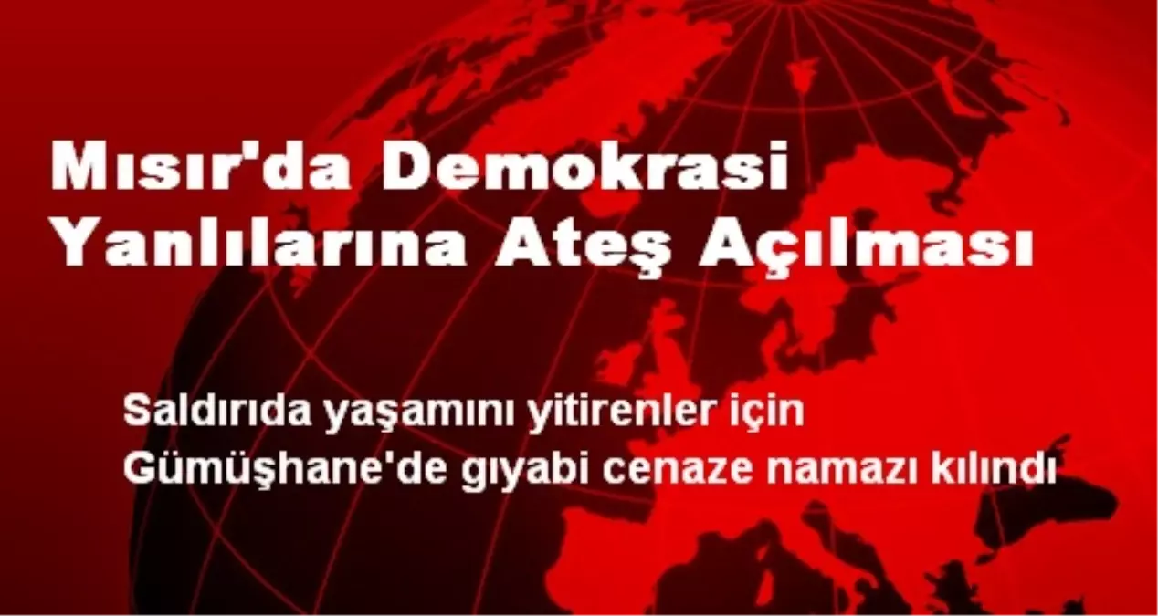 Mısır\'da Demokrasi Yanlılarına Ateş Açılması