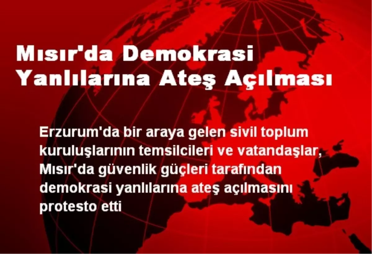 Mısır'da Demokrasi Yanlılarına Ateş Açılması
