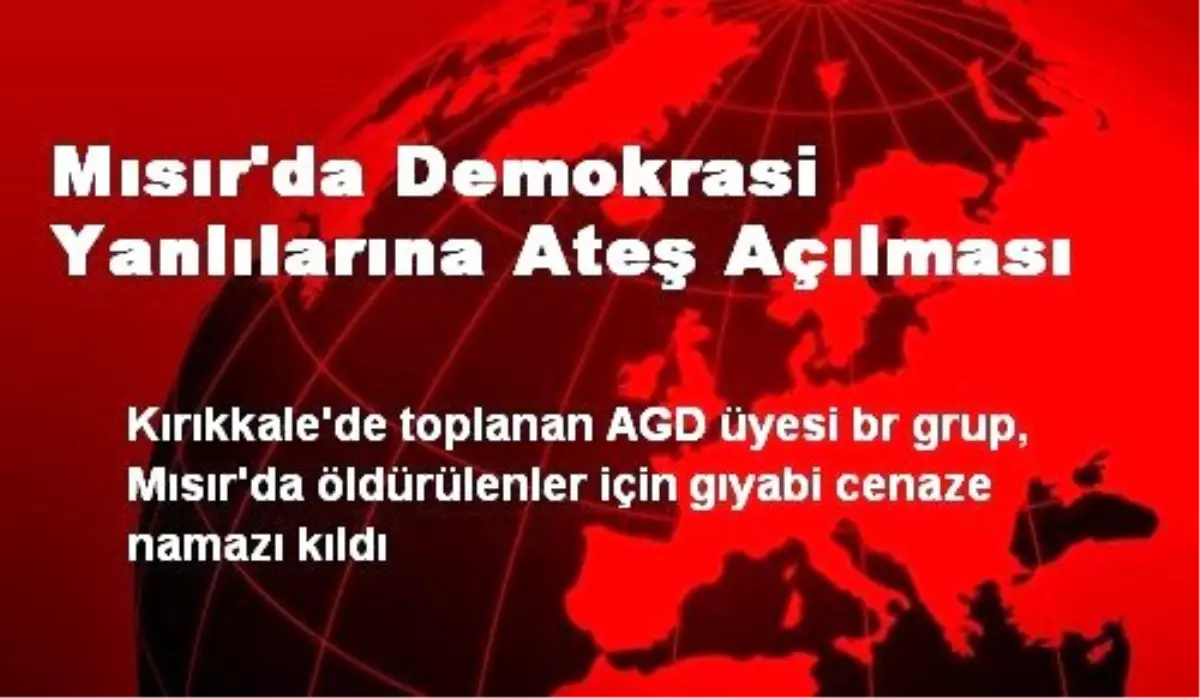 Mısır\'da Demokrasi Yanlılarına Ateş Açılması