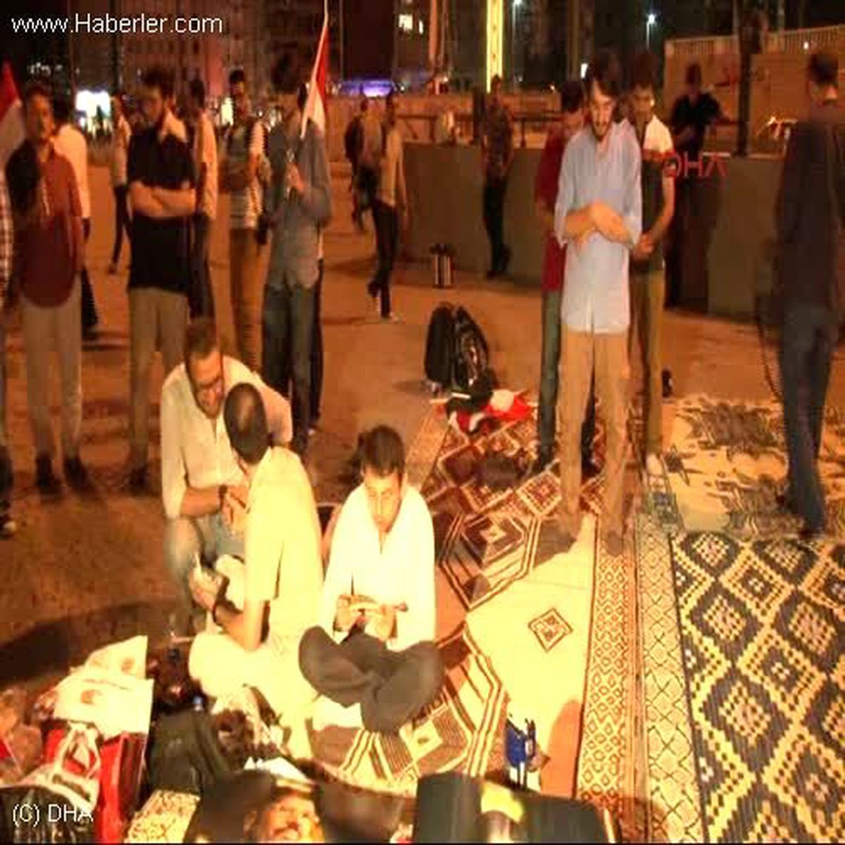 Taksim\'de Mısır Eylemi Yapıldı