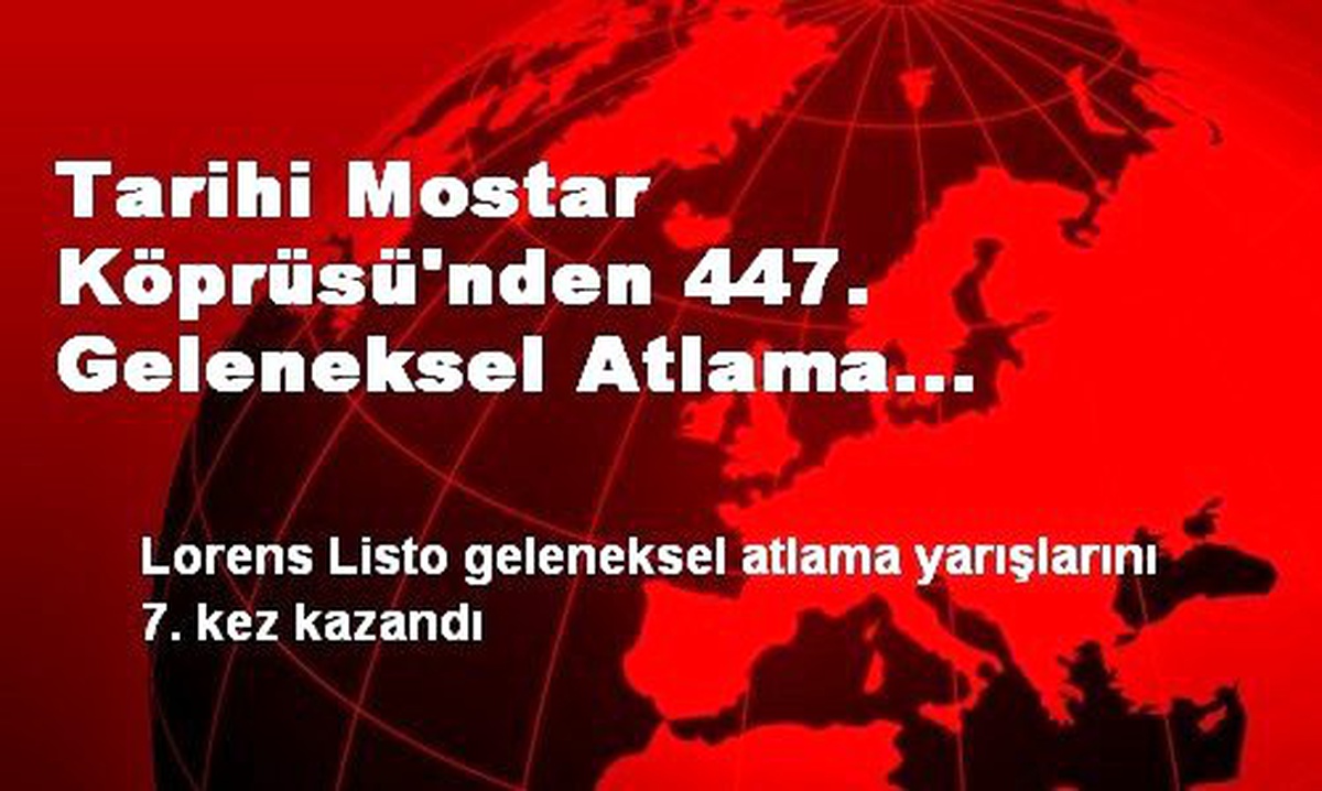 Tarihi Mostar Köprüsü\'nden Tuna\'ya Atladılar