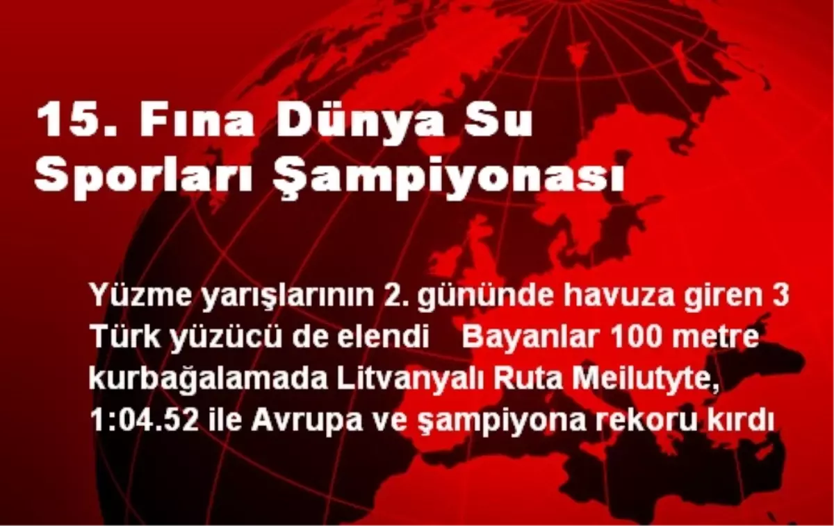 15. Fına Dünya Su Sporları Şampiyonası