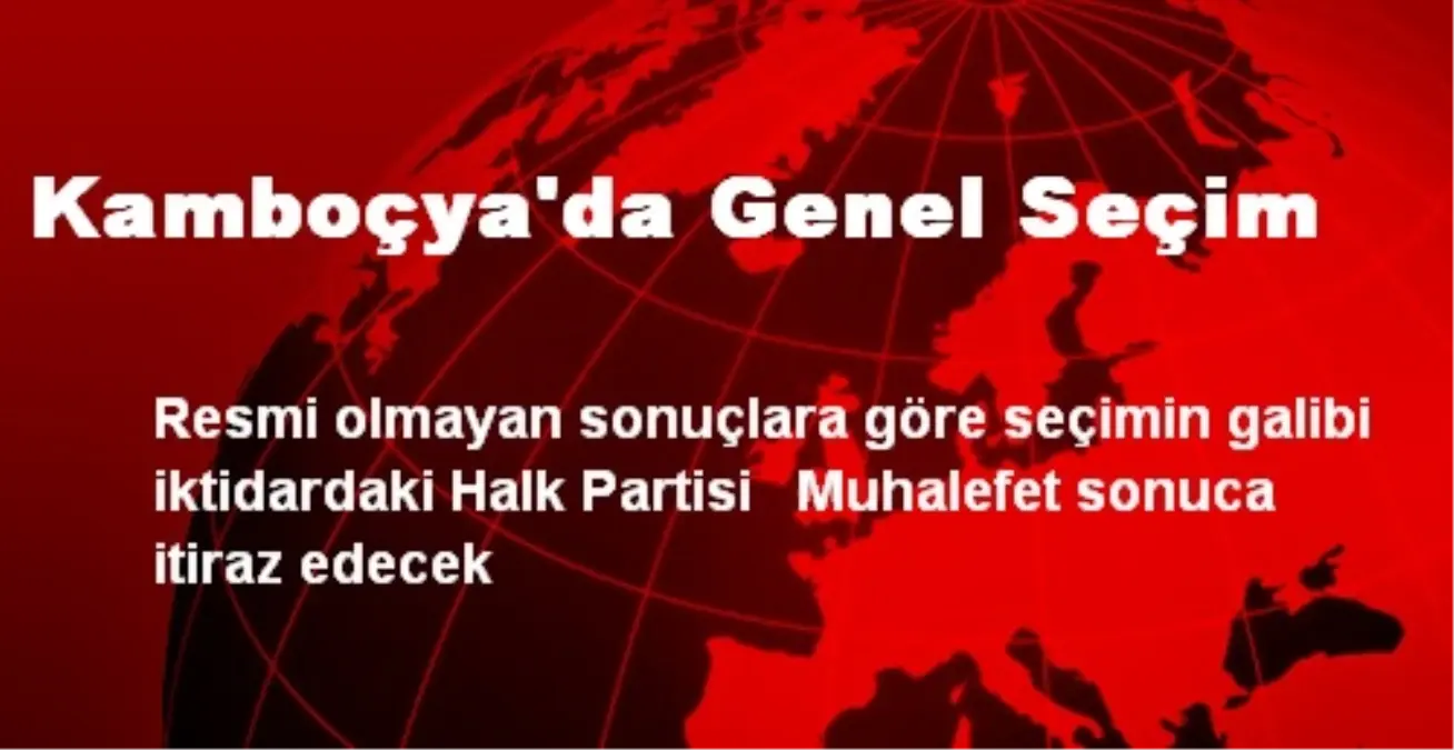 Kamboçya\'da Genel Seçim