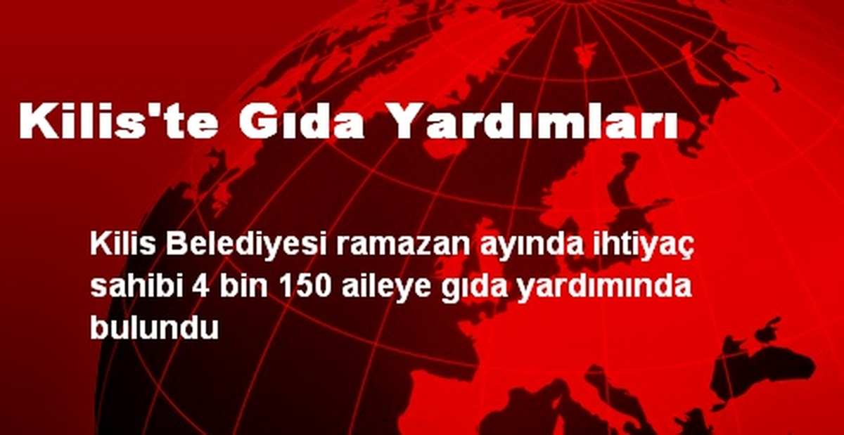 Kilis\'te Gıda Yardımları
