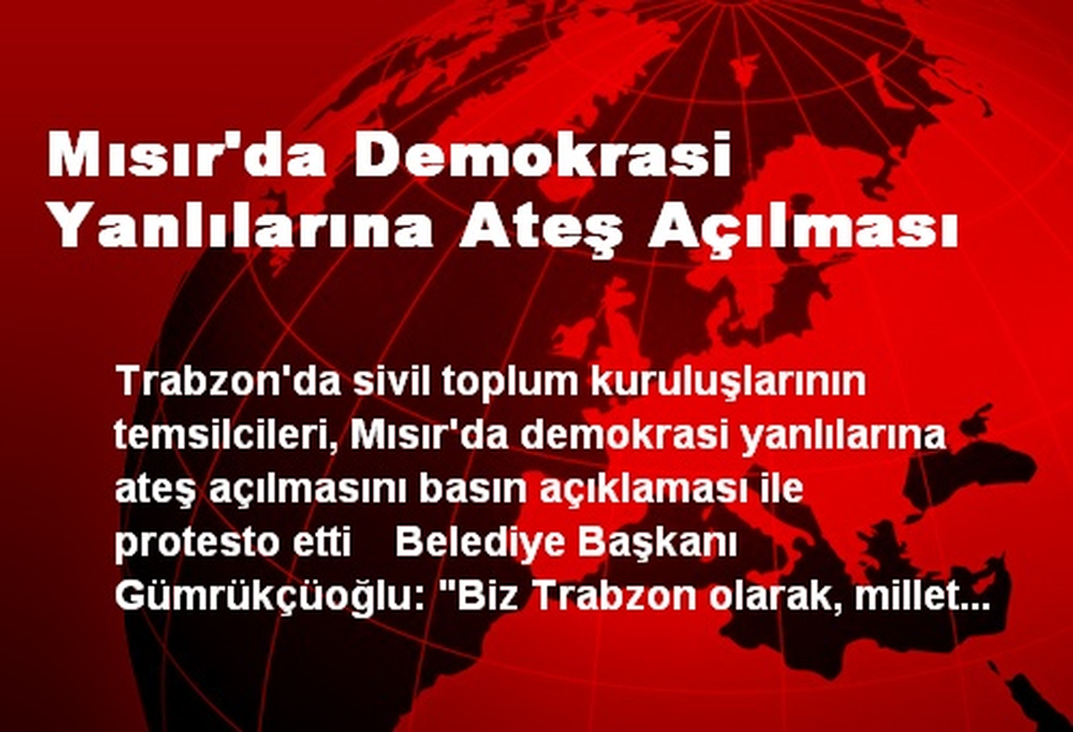 Mısır\'da Demokrasi Yanlılarına Ateş Açılması