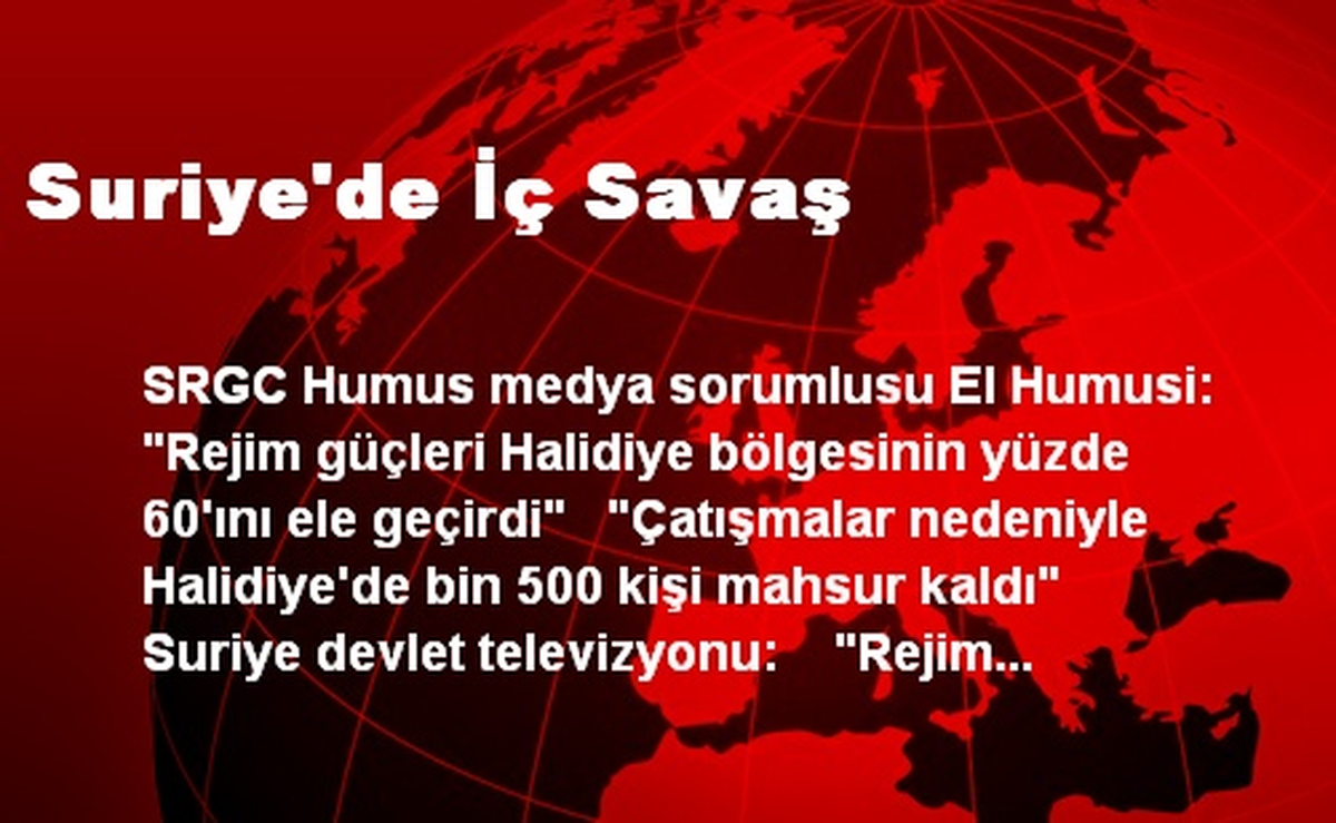 Suriye\'de İç Savaş