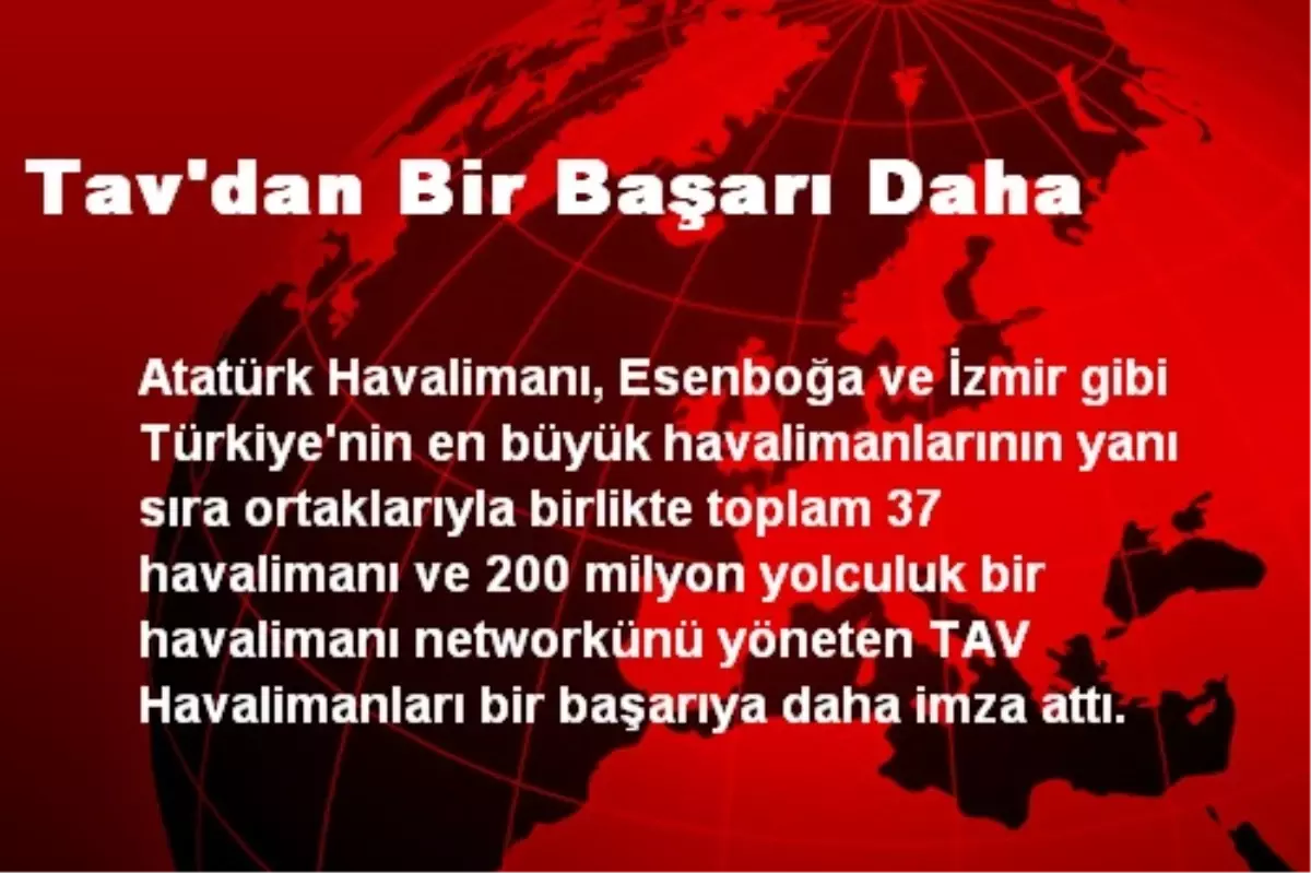 Tav\'dan Bir Başarı Daha