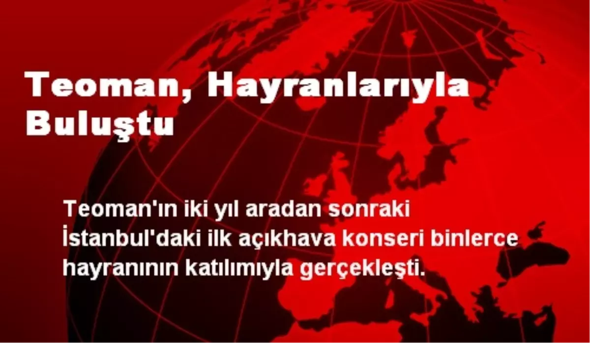 Teoman, Hayranlarıyla Buluştu