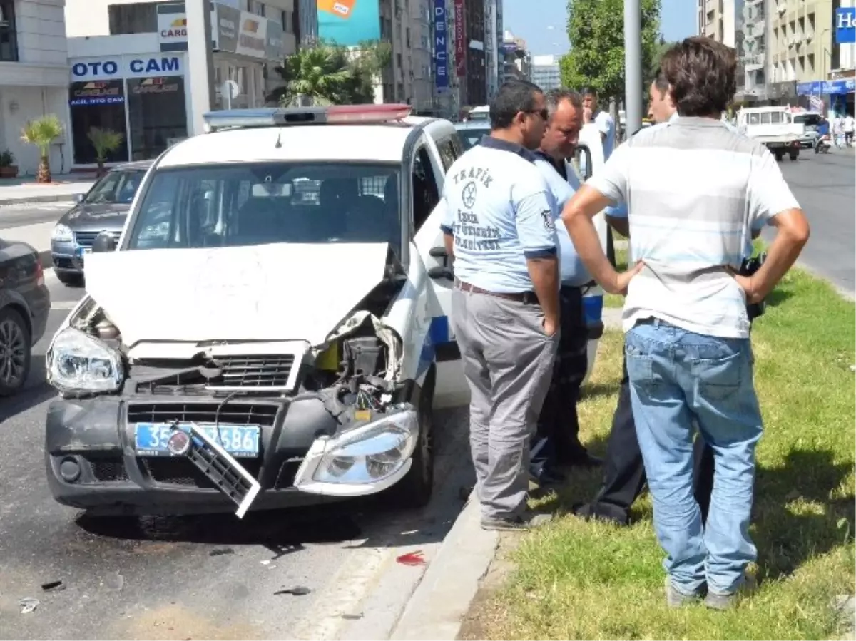 Trafik Kazasında İki Polis Yaralandı