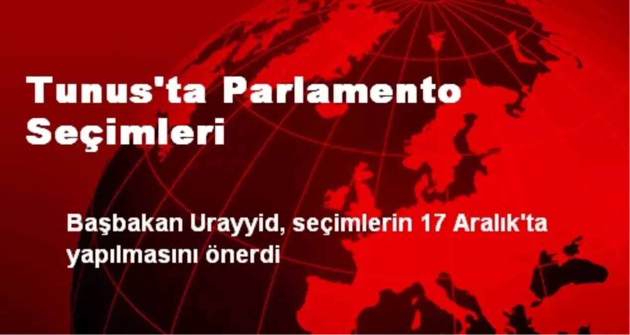 Tunus\'ta Parlamento Seçimleri