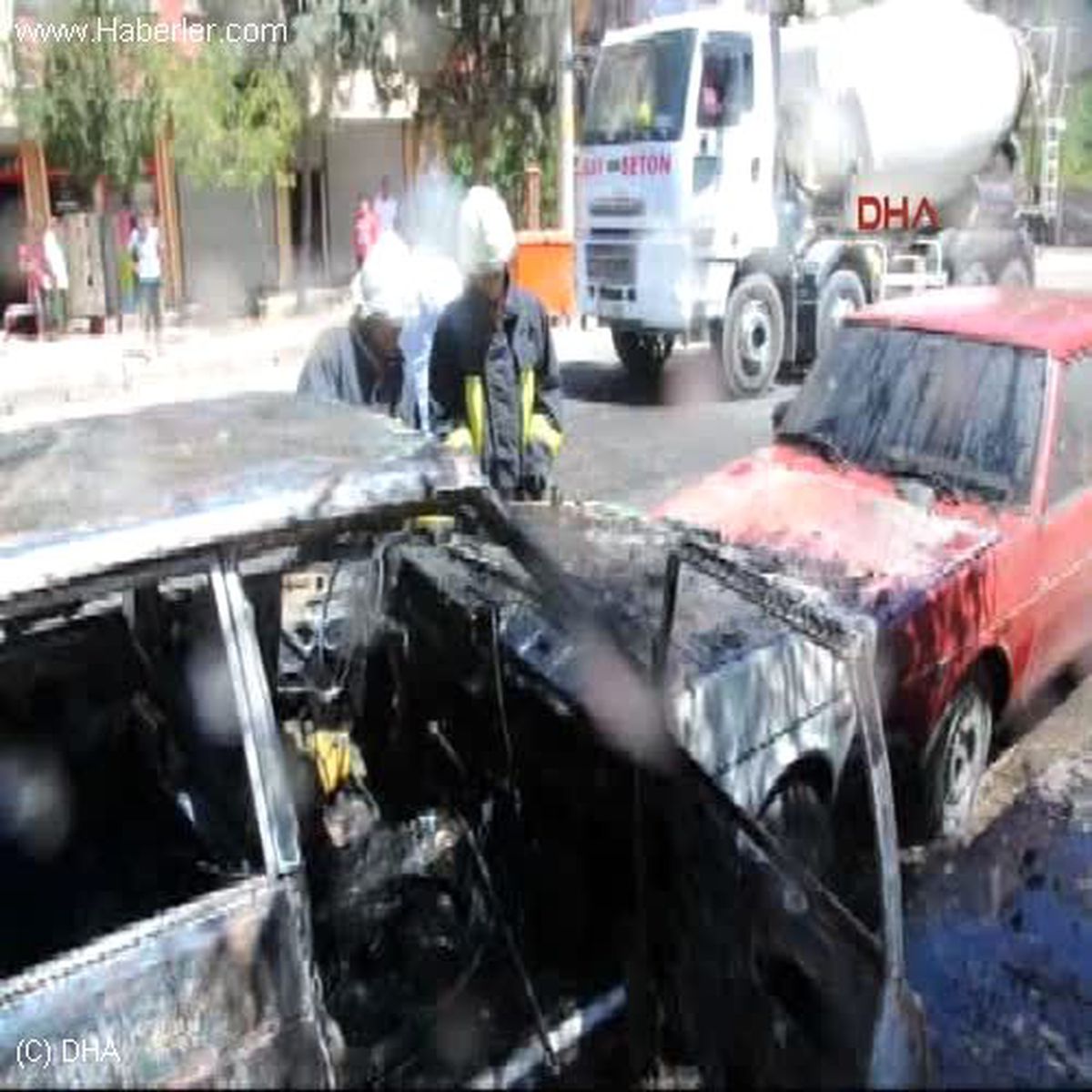 Gaziantep LPG\'li Otomobilde Yangın