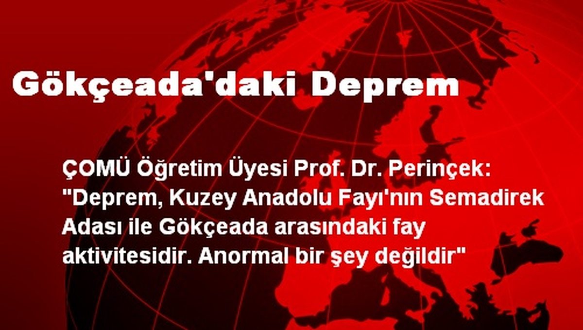 Prof. Doğan Perinçek Çanakkale Depremini Değerlendirdi