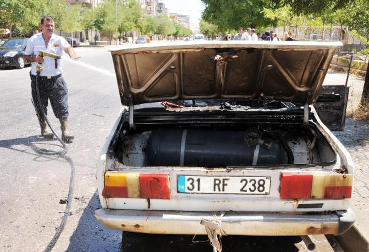 LPG\'li Otomobilde Yangın