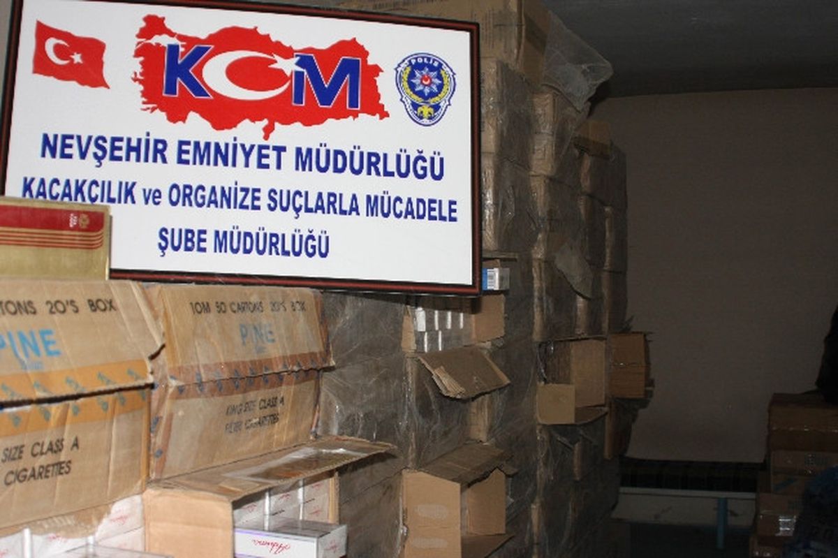 Nevşehir\'de 35 Bin 980 Paket Kaçak Sigara Ele Geçirildi