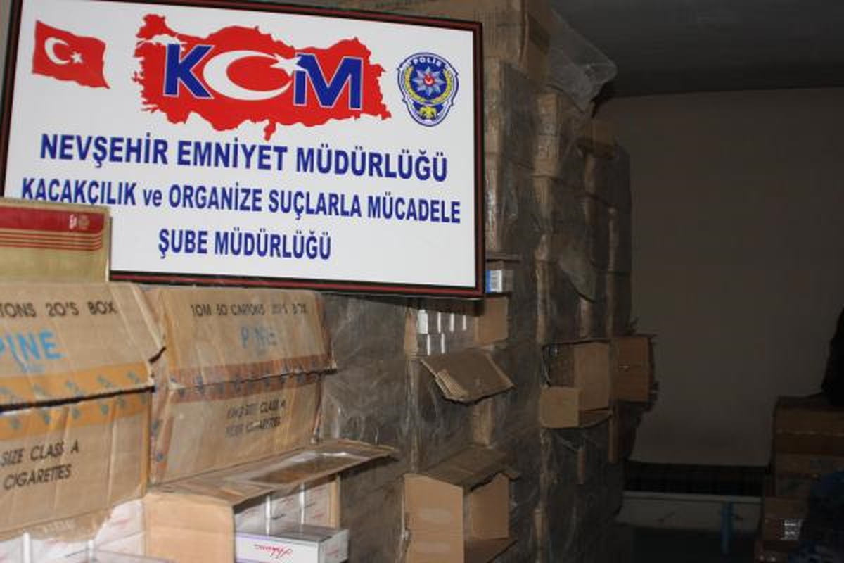 Nevşehir\'de Kaçak Sigara Ele Geçirildi