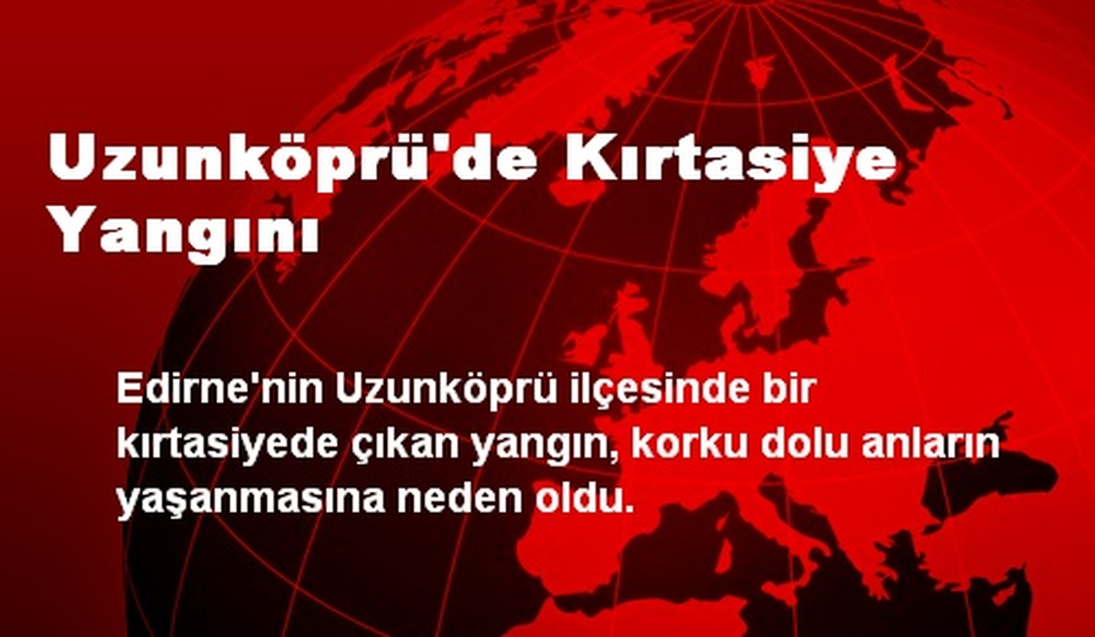 Uzunköprü\'de Kırtasiye Yangını