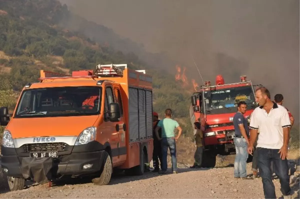 Balıkesir\'deki Orman Yangını