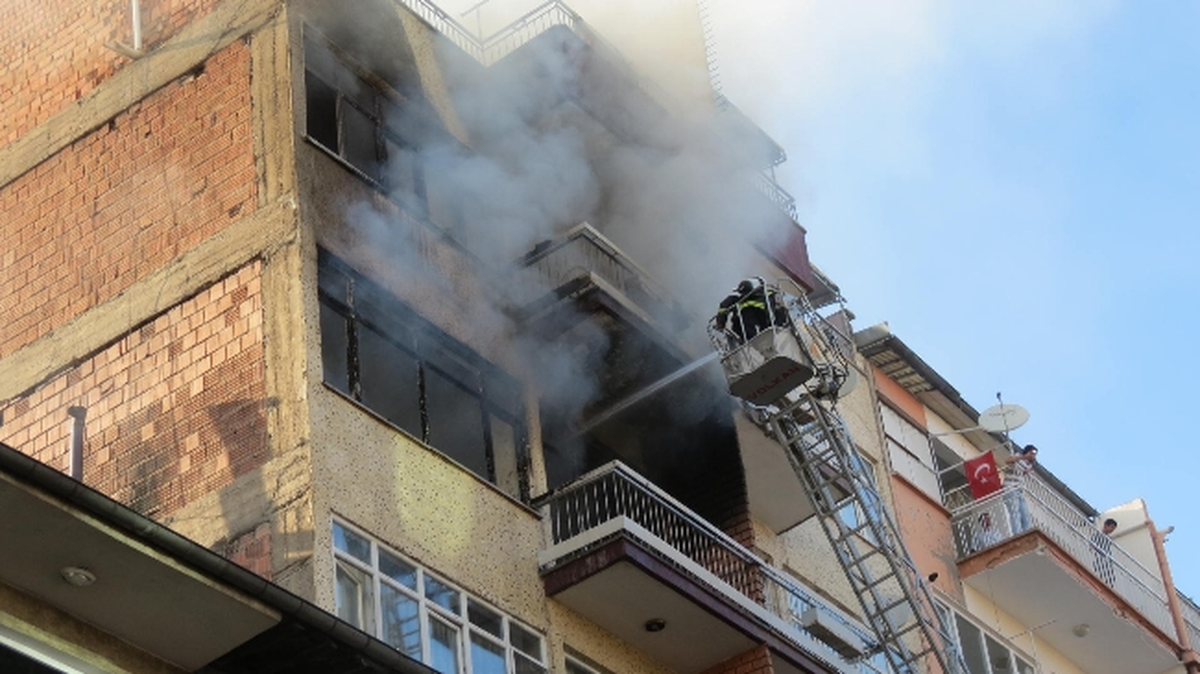 Malatya\'da Korkutan Yangın