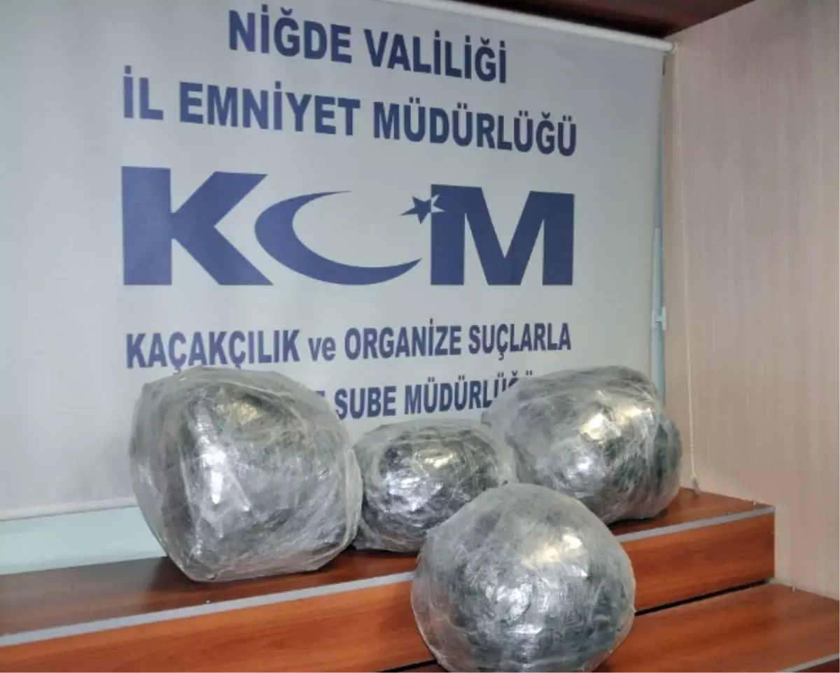 Niğde\'de 39 Kilo 602 Gram Esrar Ele Geçirildi