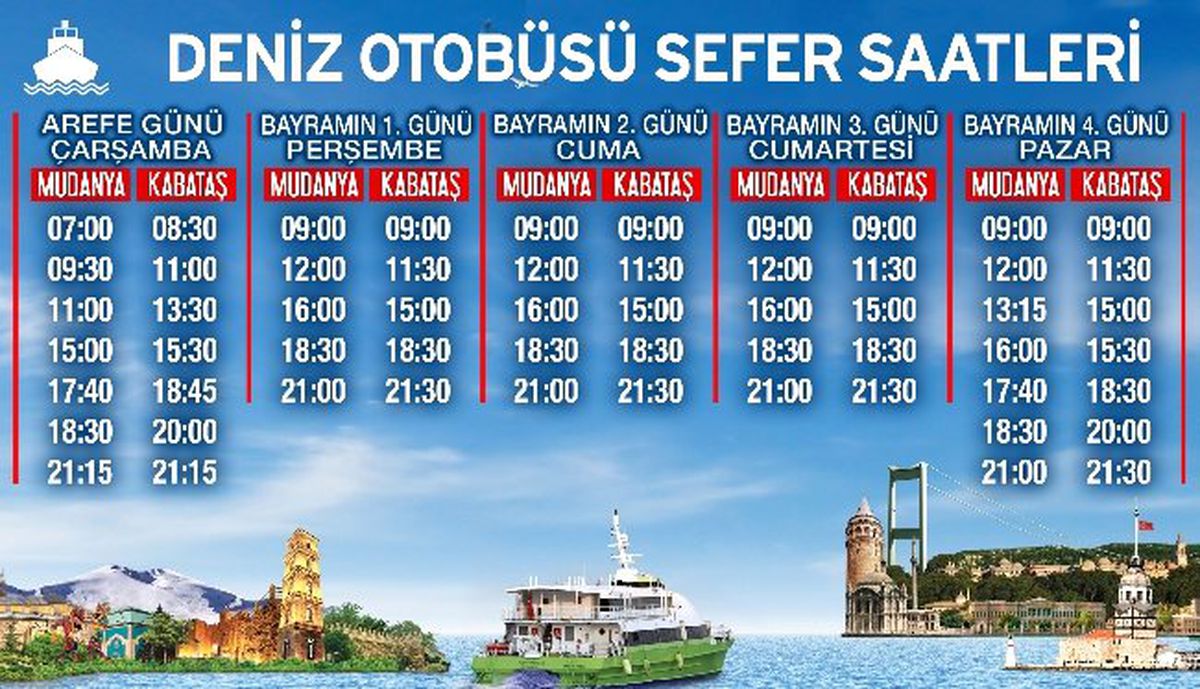 Budo\'da Bayram Tarifesi