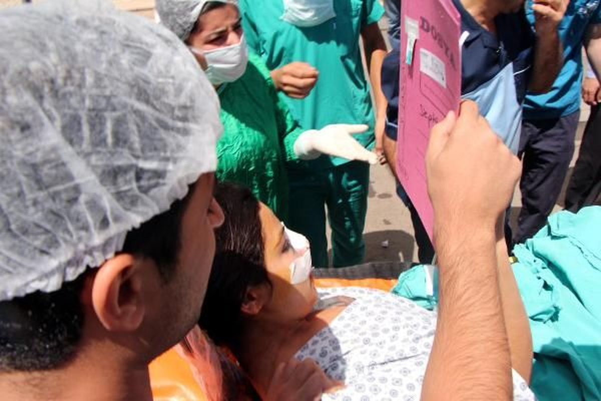 Diyarbakır\'da Özel Hastanede Yangın Paniği