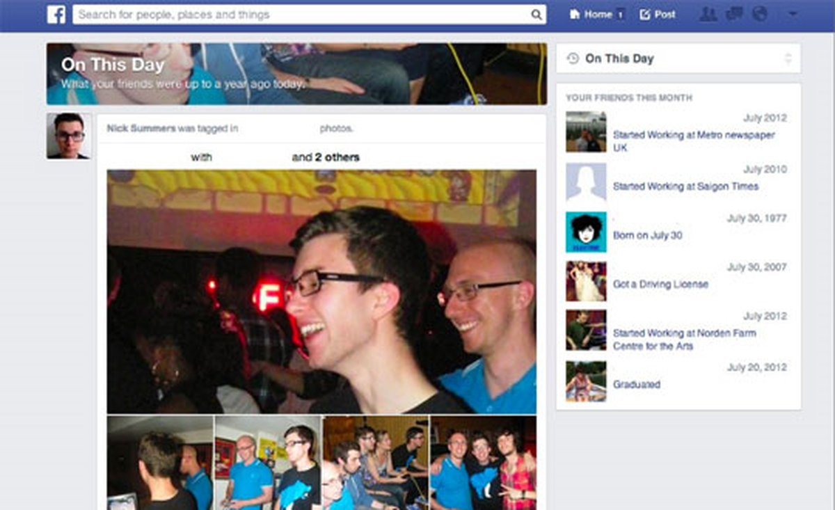 Facebook\'un Yeni Özelliği ile Zamanda Yolculuk